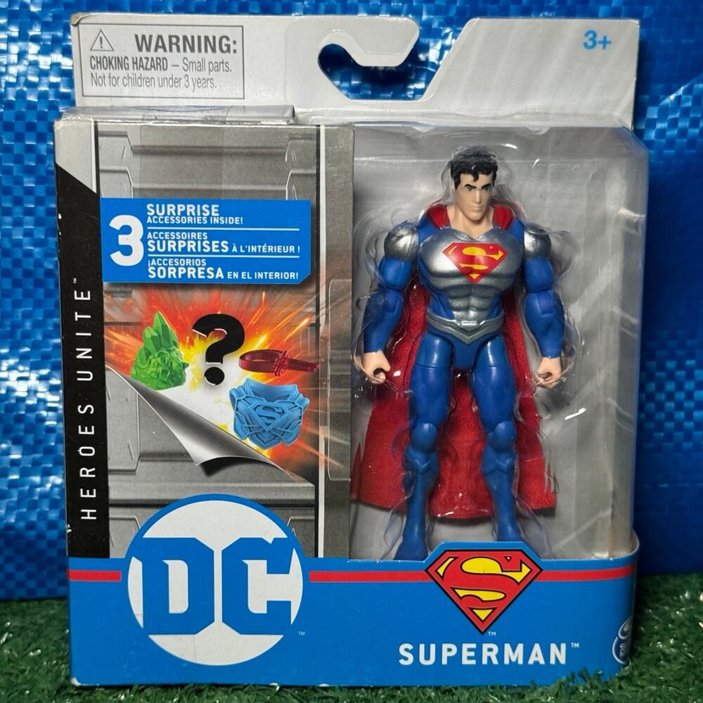 Superman Spin Master Dc Action Figure Heroes Unite Silver Armor